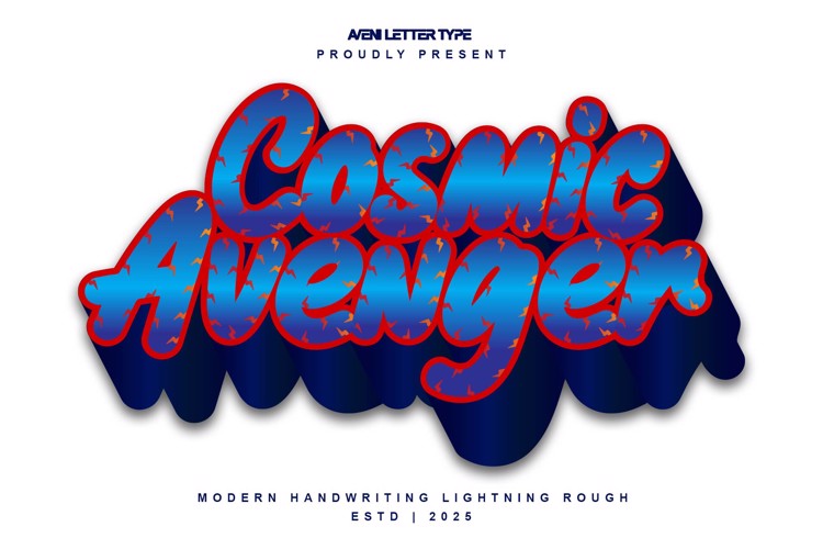 Preview of Cosmic Avenger Font
