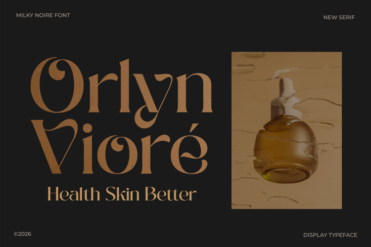 Preview of Milky Noire Font