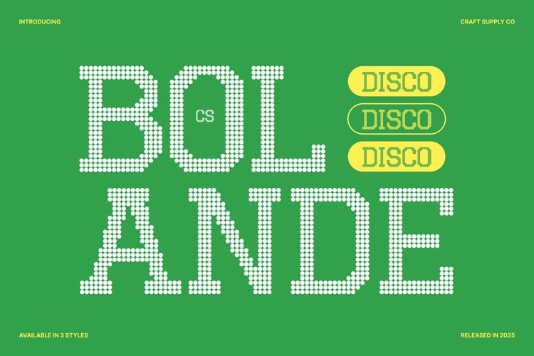 Preview of CS Bolande Disco Font