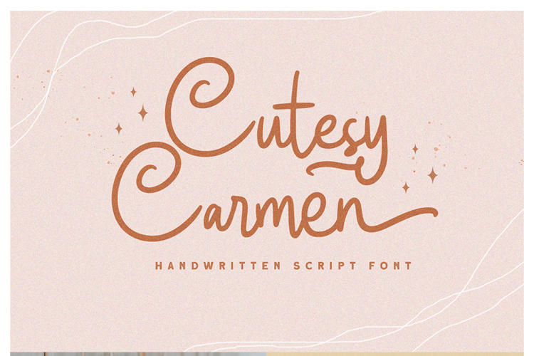 Cutesy Carmen Font