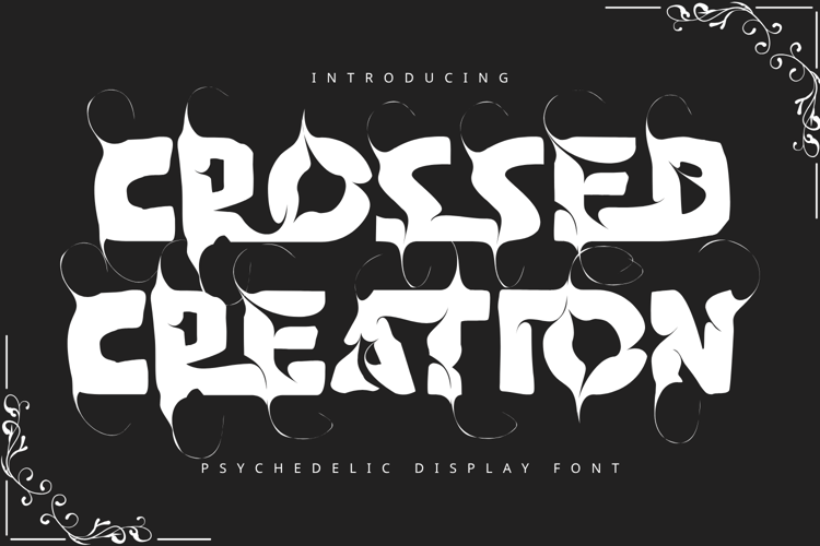 Preview of CROSSED CREATION Font