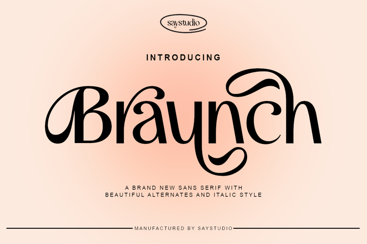 Preview of Braunch Font