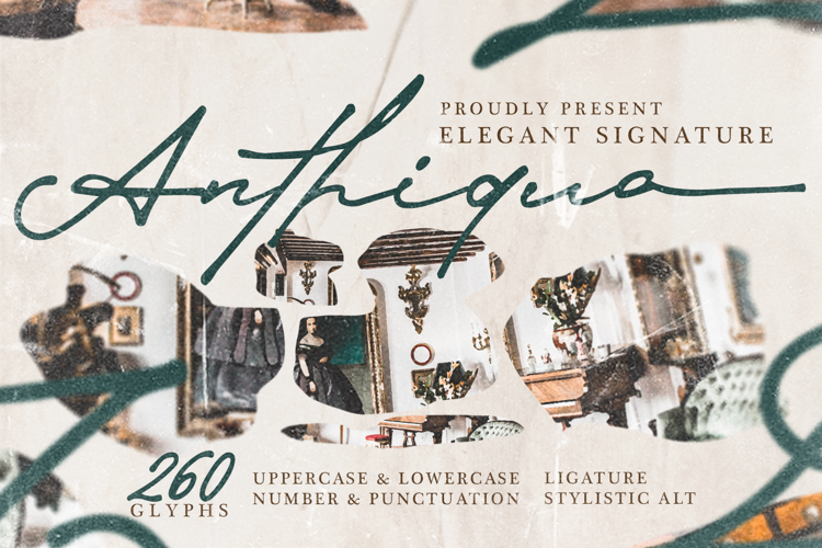 Preview of Anthiqua Font