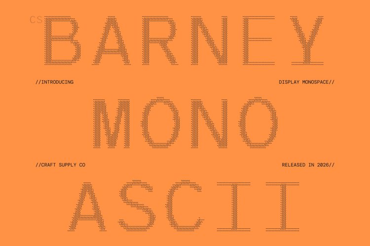Preview of CS Barney Mono Ascii Font