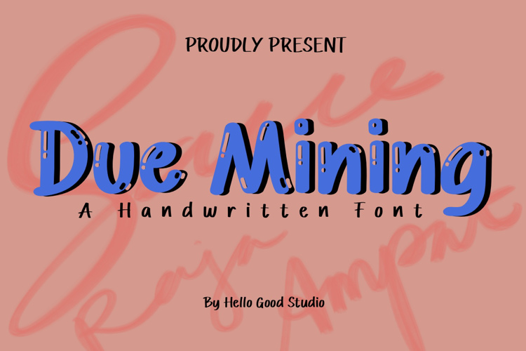 Due Mining Font