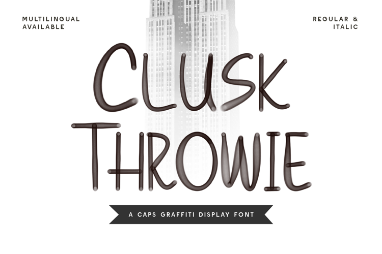 CF Clusk Throwie Font