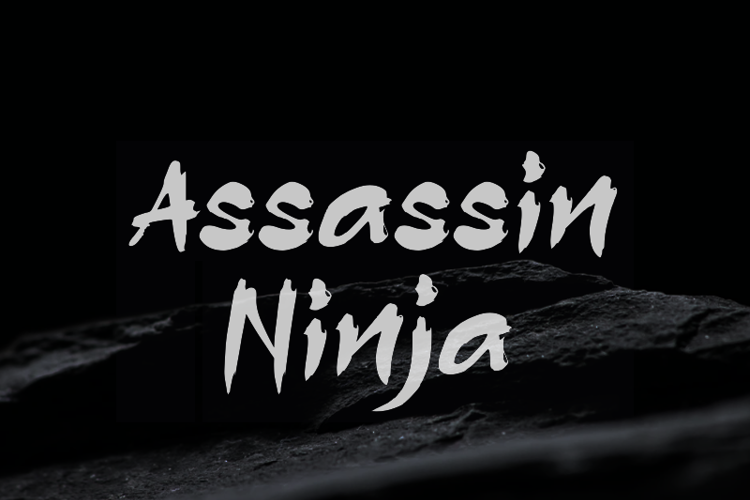 a Assassin Ninja Font
