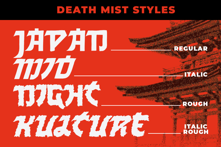 Preview of Death Mist Font