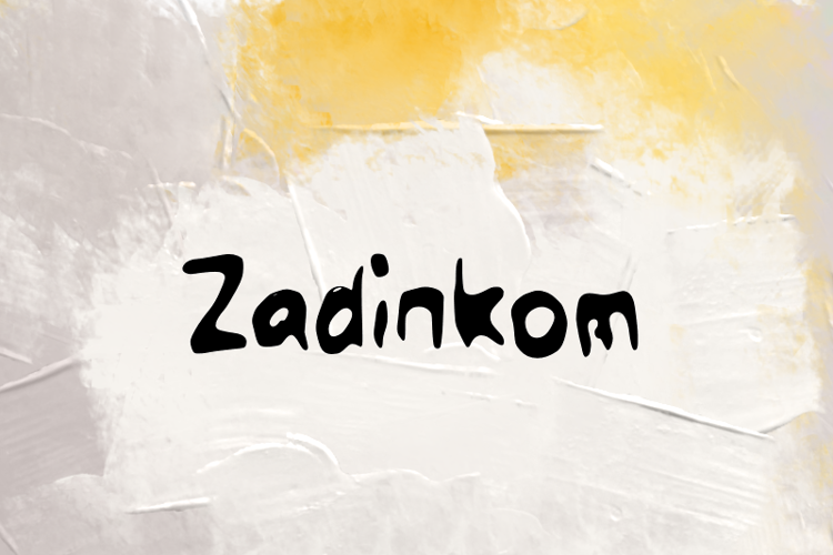 Preview of z  Zadinkom Font