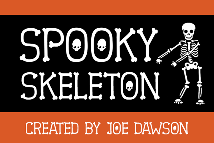 Spooky Skeleton Font