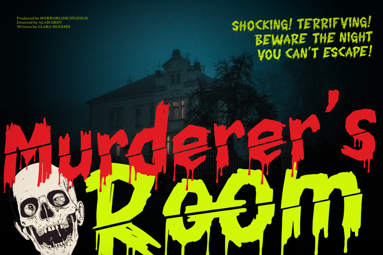 Preview of Chiller Mark Font