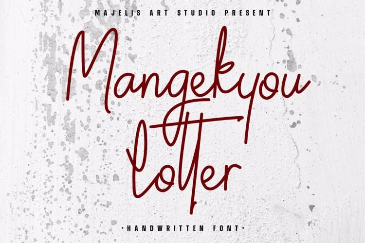 Preview of Mangekyou Lotter Font