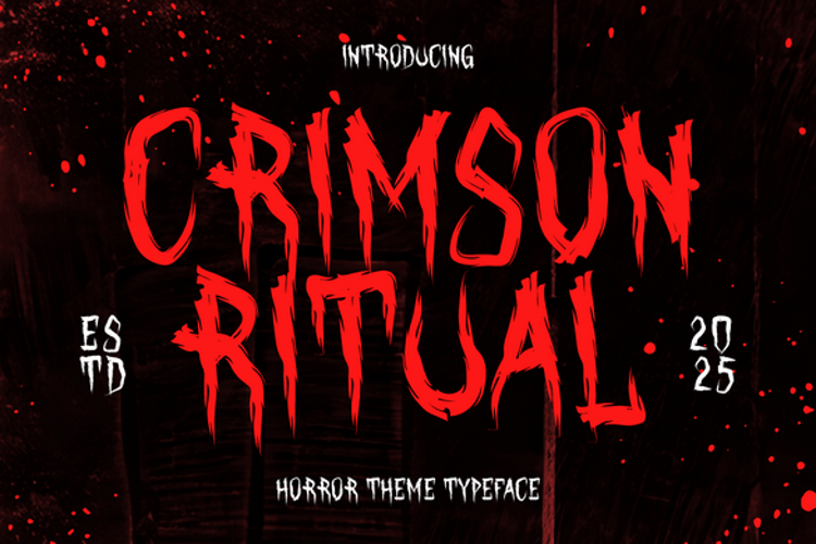 Crimson Ritual Font