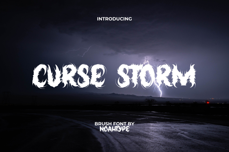 Curse Storm Font