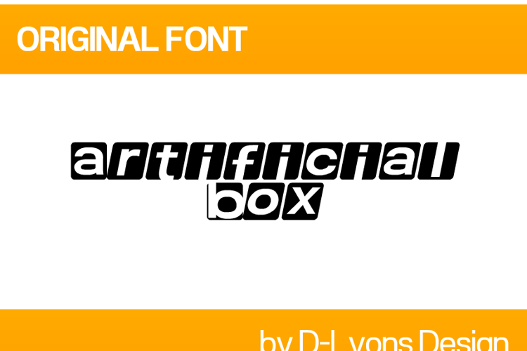 Artificial Box Font
