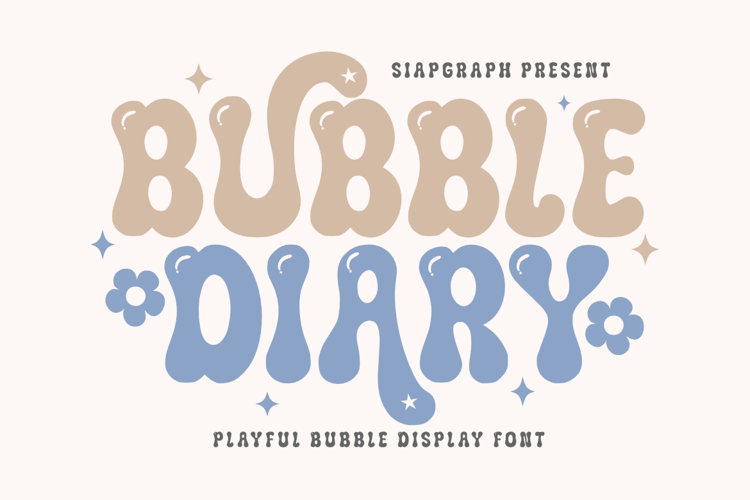 Preview of Bubble Diary Font