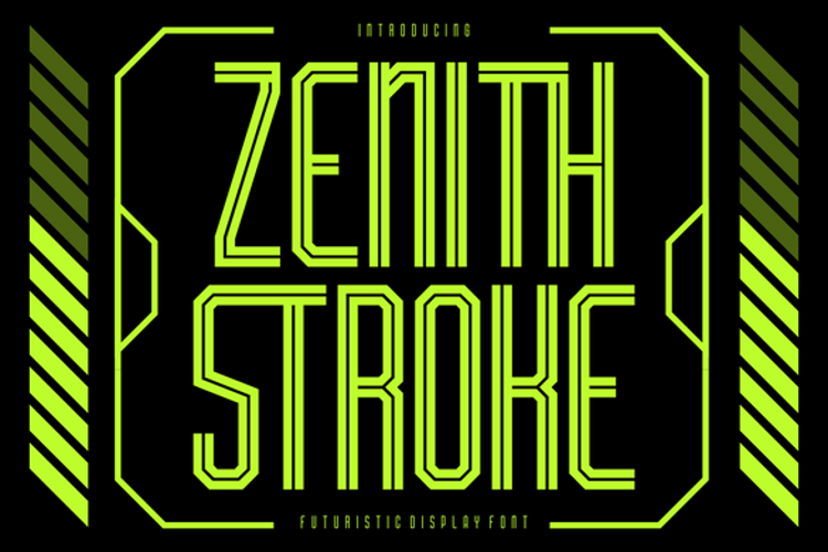 Preview of Zenith Stroke Font