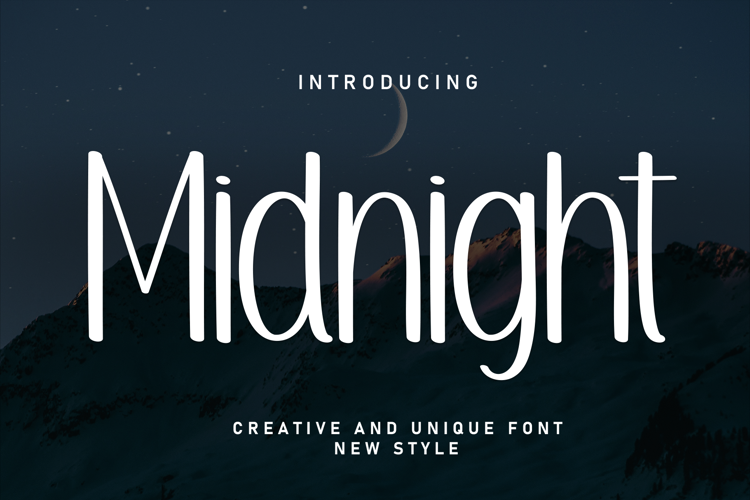 Preview of Midnight Font