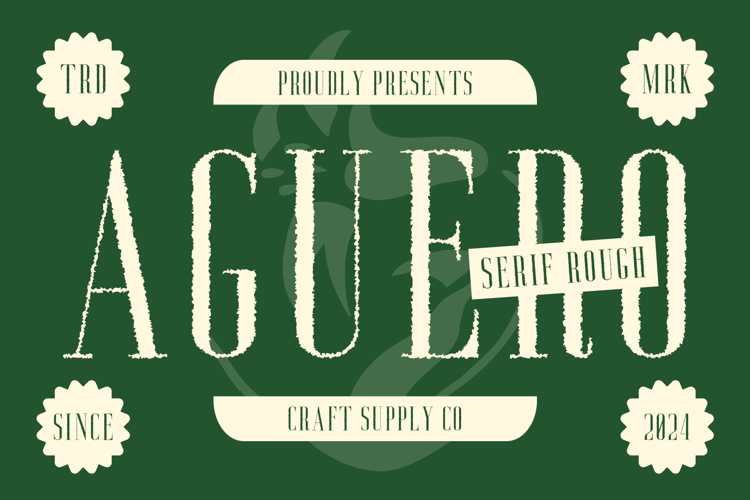 Preview of Aguero Serif Rough Font