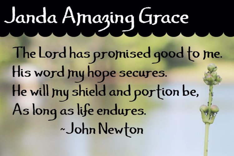 Janda Amazing Grace Font