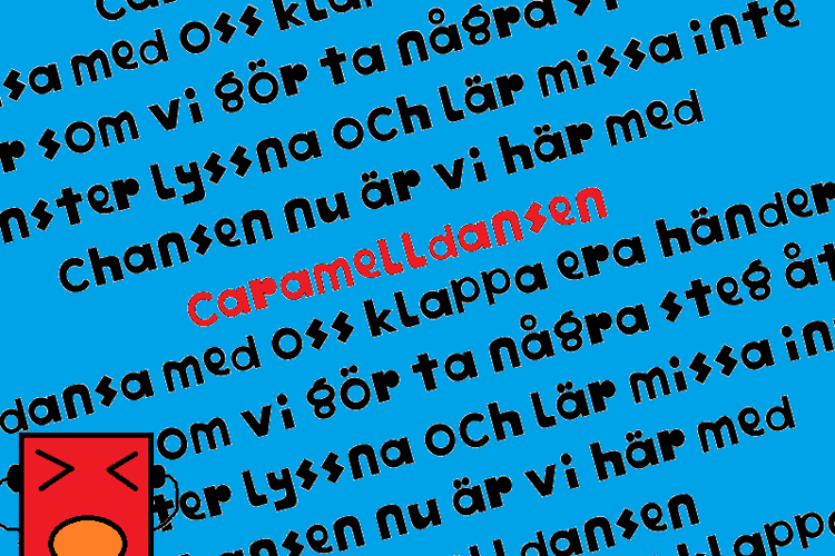 Preview of Caramelldansen Font