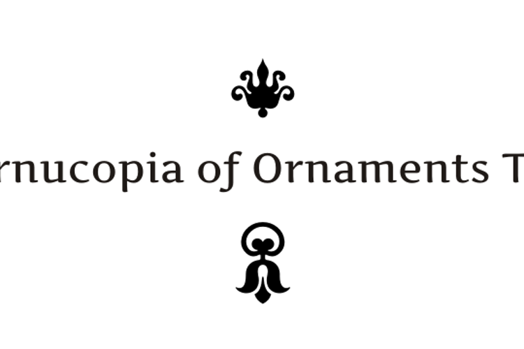 Cornucopia of Ornaments Two Font