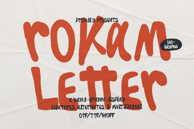 Preview of Rokam Letter Font