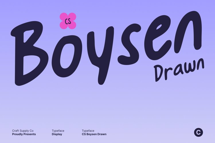 Preview of CS Boysen Drawn Font
