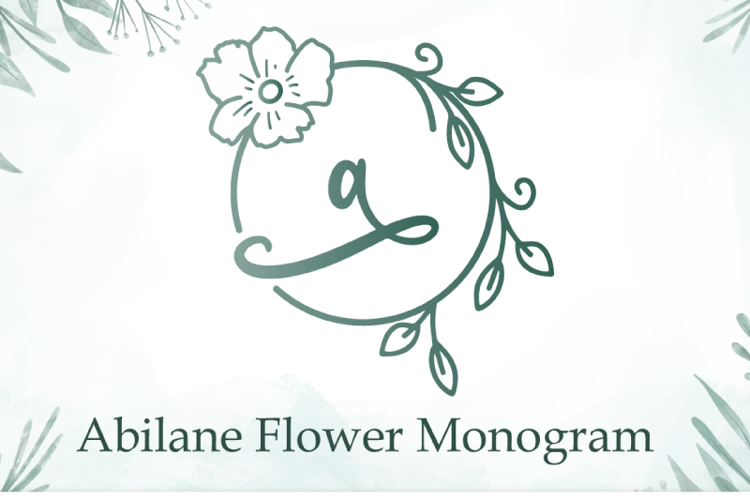 Abilane Flower Monogram Font