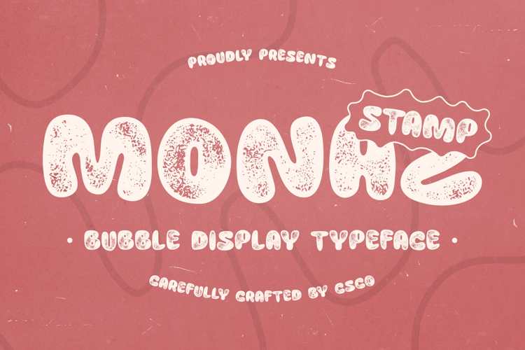 Monaz Stamp Font