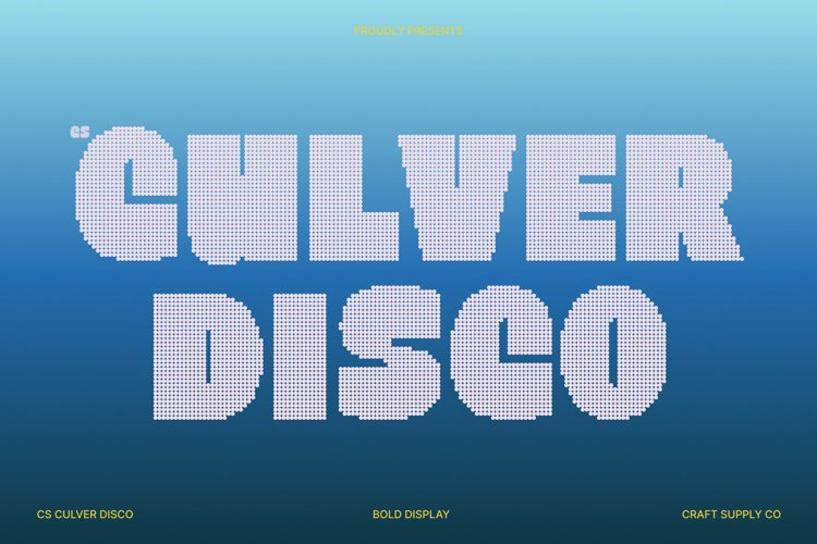 Preview of CS Culver Disco Font