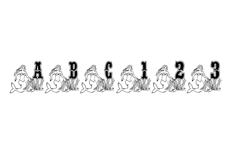 Preview of BJF Mermaid Font