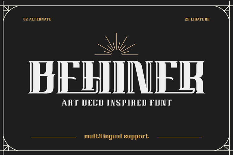 BEHINE Rtrial Font