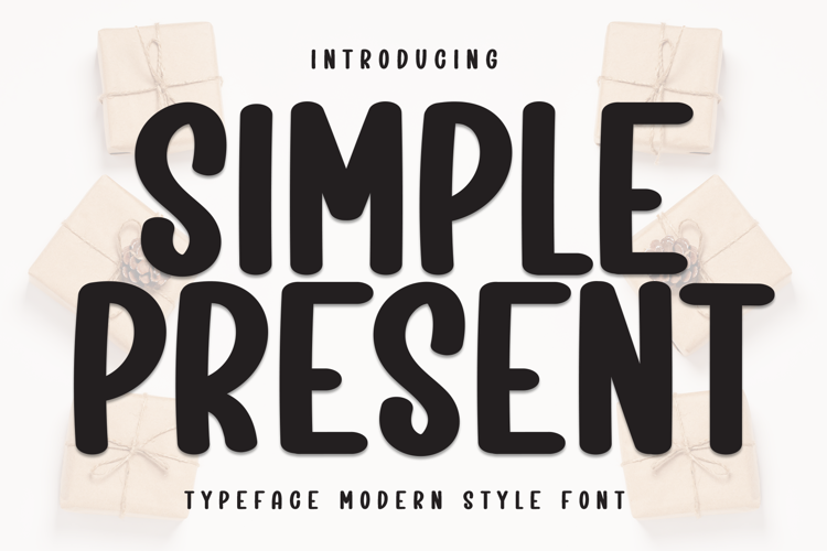 Preview of Simple Present Font