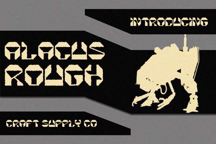 Alacus Rough Font