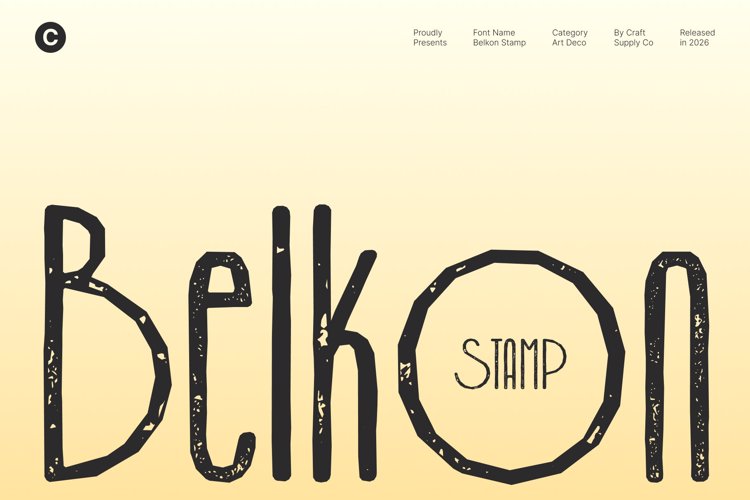 Preview of Belkon Stamp Font