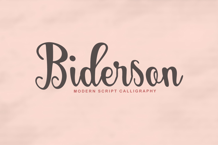 Biderson Font