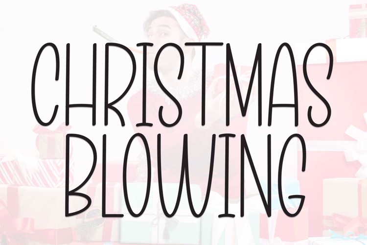 Christmas Blowing Font