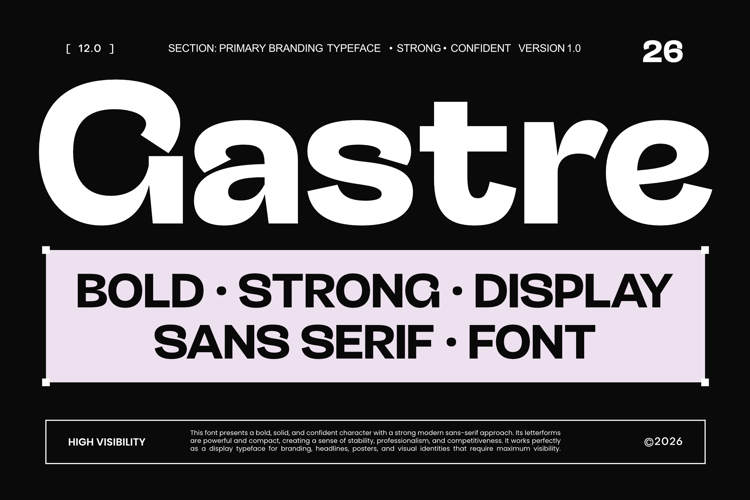 Preview of Gastre Trial by GudPap Type Font