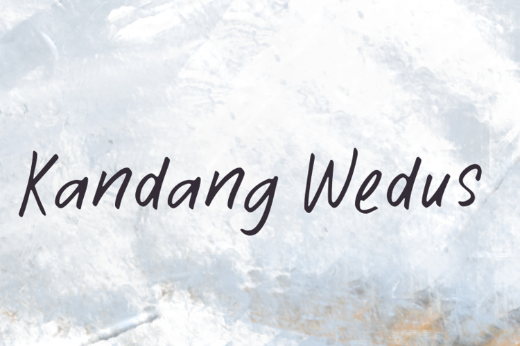 K Kandang Wedus Font