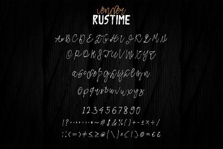 Vender Rustime Script Font