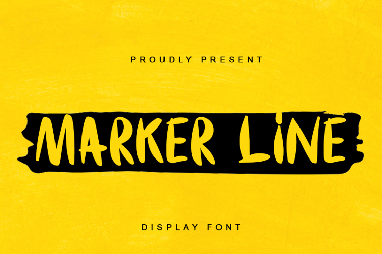 Marker Line Font