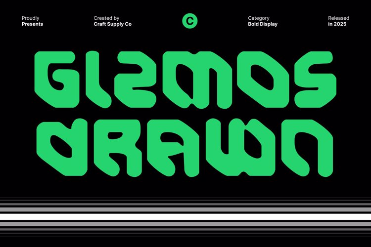 Preview of Gizmos Drawn Font