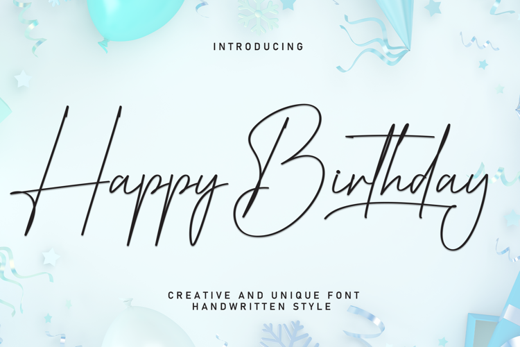 Happy Birthday Font
