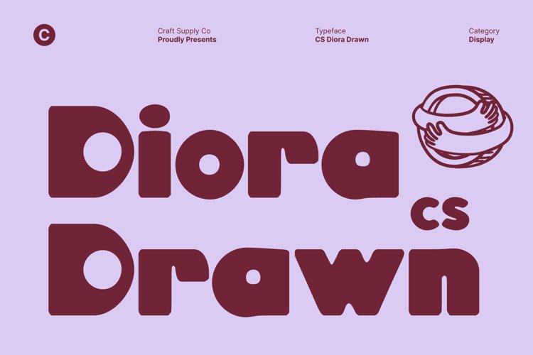Preview of CS Diora Drawn Font