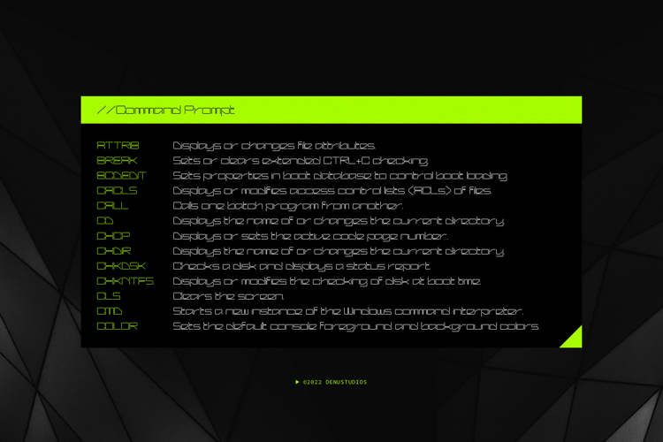 Preview of Arxenon Font