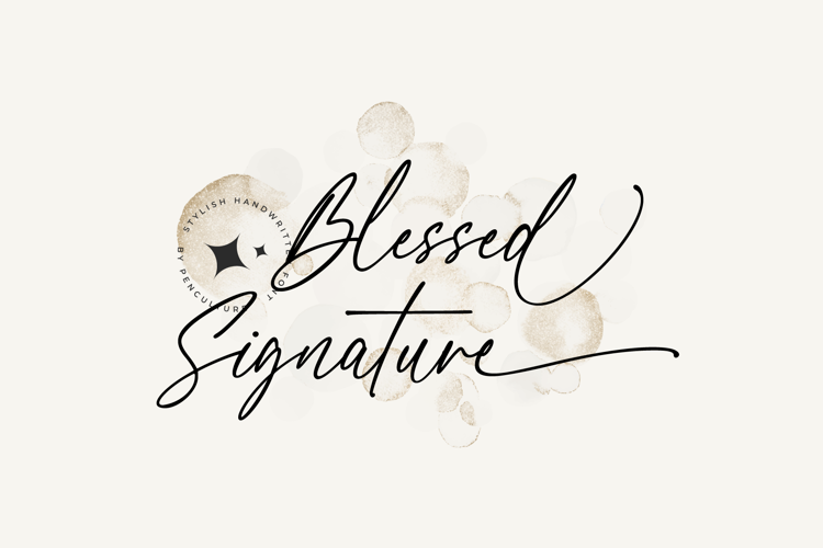 Blessed Signature Font