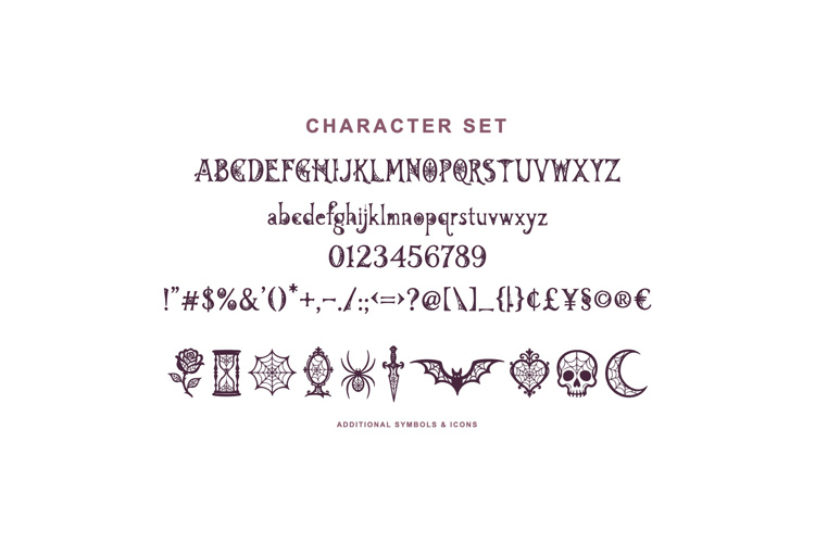 Preview of Vesperweb Font