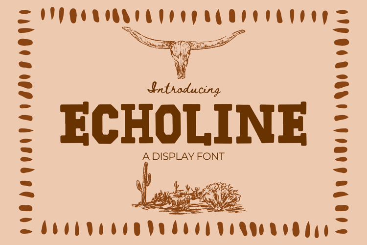 Preview of Echoline Font