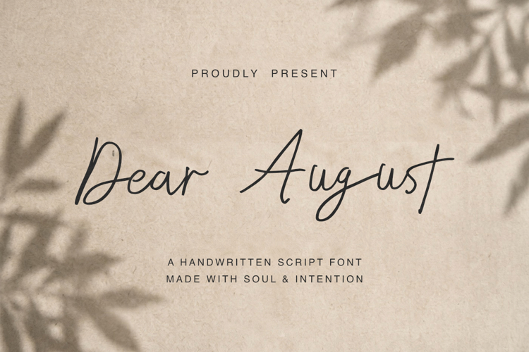 Preview of Dear August Font
